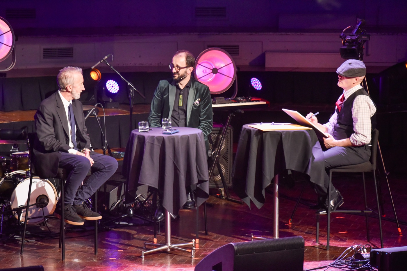 Chris Jackson in conversation on stage at the Louise Davie Charitable Trust annual dinner